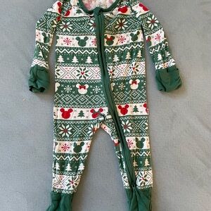 Festive Green Kids One Piece